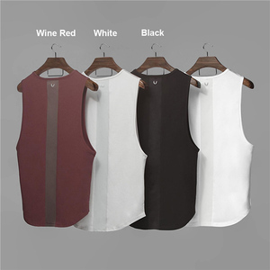 Men's Custom Logo Cotton Workout Fitness <strong>Vest</strong> Plus Size Wholesale <strong>Stringer</strong> Shirt Athletic Wear Printed Pattern for Bodybuilding - Product Image 1