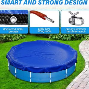 Couverture de piscine d'hiver de haute qualité, directement de l'usine, imperméable, résistante aux UV, pour piscines enterrées et hors sol - Product Image 3