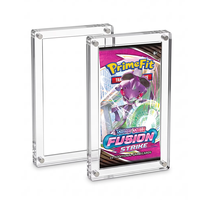 Vitrine en acrylique 1 emplacement pour boosters de cartes TCG – Protection transparente anti-UV – Présentoir de comptoir pour la vente au détail