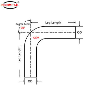 Pipa mobil 3 inci 90 derajat kustom pipa tekuk Yang dapat dilas 304 baja tahan karat pipa siku knalpot yang dipoles - Product Image 5