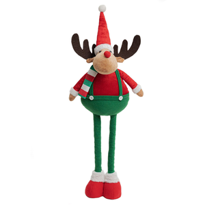 New Arrival dễ thương mở rộng giáng sinh trang trí nhồi bông đồ chơi co giãn Santa Claus ELF Elk búp bê - Product Image 3
