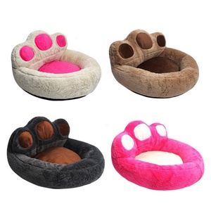 <strong>Fashion</strong> Cute Caws Shaped <strong>Dog</strong> <strong>Beds</strong> Warm Thickened Fleece Luxury Pet House <strong>Beds</strong> - Product Image 6