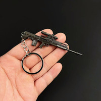Mini-pistolet jouet en alliage, modèle de pendentif pour sac à dos ou porte-clés, accessoire de jeu