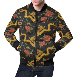 Veste bomber pour homme de haute qualité, style de conception nouveau, réversible, avec col montant et poche, personnalisable par sublimation - Product Image 3
