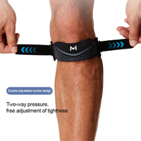 Bande patellaire de qualité avec boucle annulaire résistante à l'usure et joint en silicone pour la protection sportive