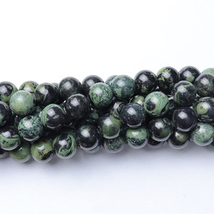 Venta al por mayor <span class=keywords><strong>jaspe</strong></span> Kambaba <span class=keywords><strong>verde</strong></span> natural, <span class=keywords><strong>jaspe</strong></span> de cocodrilo hebra de cuentas sueltas para hacer joyas DIY 4mm 6mm 8mm 10mm 12mm, 38cm - Product Image 5
