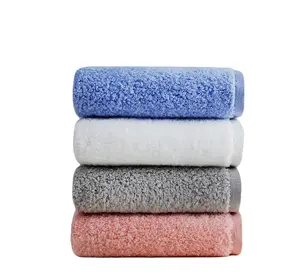 Super soft towels premium high quality cotton zero twist yarn towel in stock