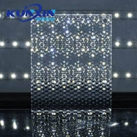 Feuille de diffuseur de lumière acrylique prismatique de PMMA de Texture hexagonale translucide d'épaisseur différente de Kunxin pour l'éclairage