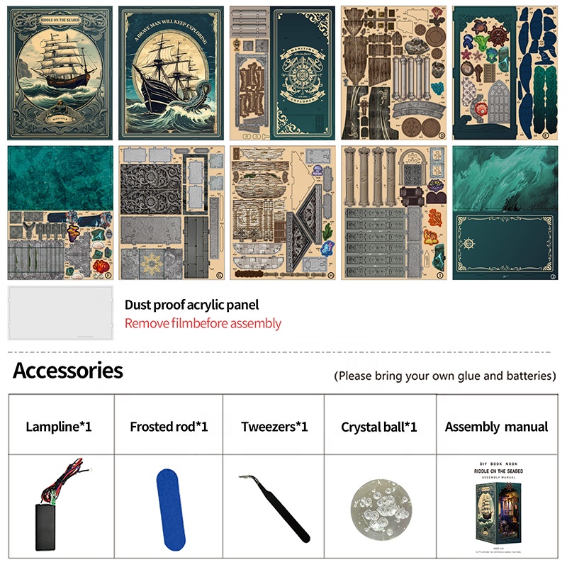 Seabed Story DIY Book Nook Kit