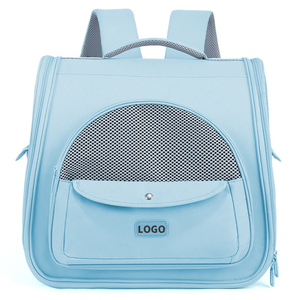 High Quality Breathable Mesh Large Capacity Pet Carrier <b>Backpack</b> <b>Foldable</b> Lightweight Portable Dog Cat Travel Bag Wholesale - Product Image 1