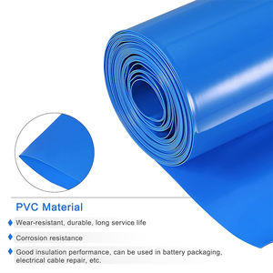 Matériaux d'isolation pour packs de batteries 18650, tube thermorétractable en PVC bleu, film rétractable en PVC de 150 mm pour batteries - Product Image 4