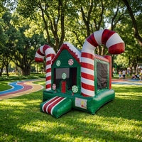 Château gonflable commercial en PVC sur le thème du sport, 10x13x14 pieds, pour événements et fêtes d'anniversaire d'enfants