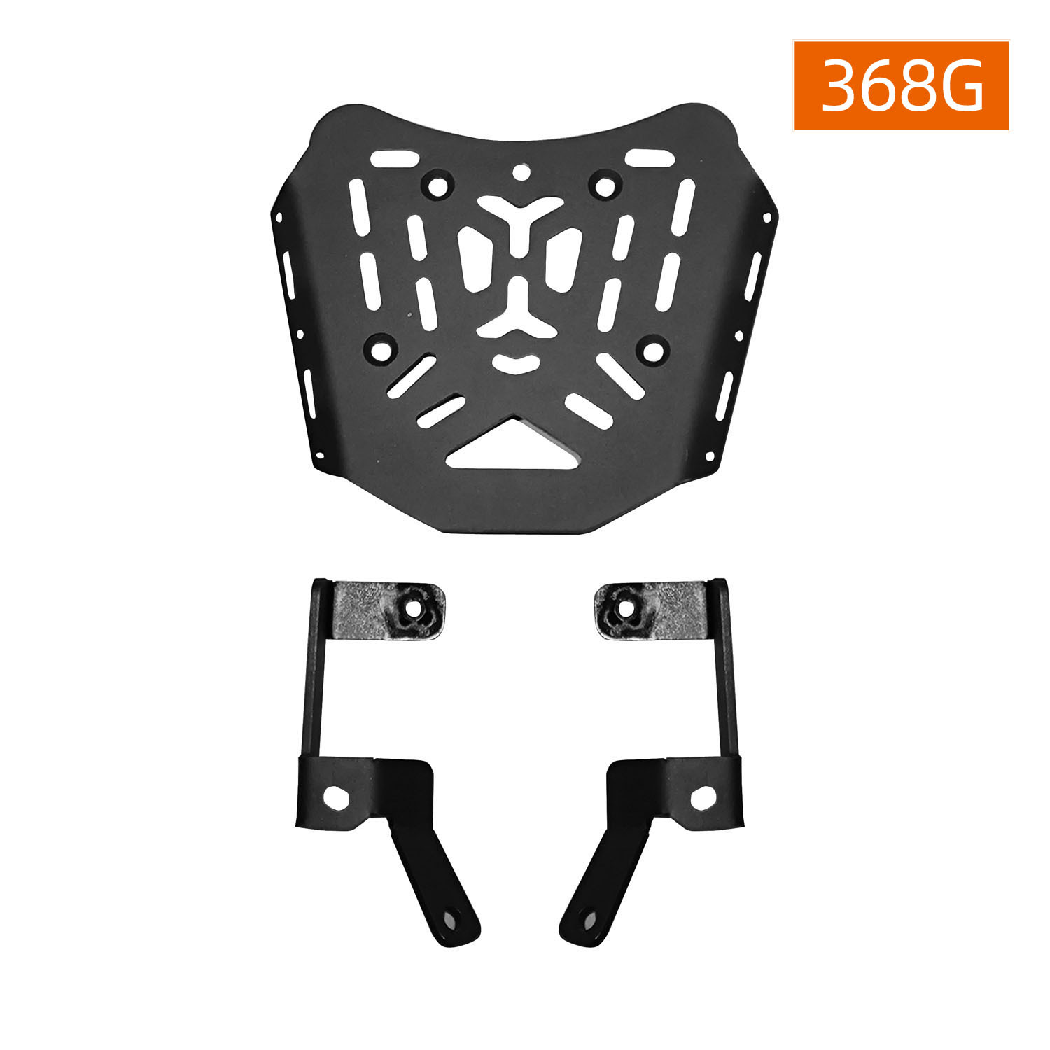 Portaequipajes trasero ZONTES 368g, placa de acero al carbono negro especial.