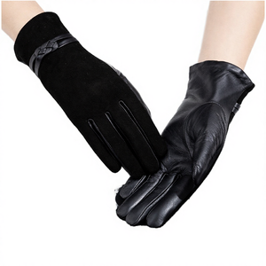 Guantes de Cuero de Invierno de Lujo para Mujer, Uso Diario, Conducción, Ciclismo, Resistentes al Viento, Cálidos, con Pantalla Táctil - Product Image 2