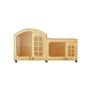 Factory direct supply of solid wood mobile pet houses, suitable for both <b>cats</b> and dogs. - Product Image 2