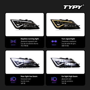 Feux avant TYPY pour Seat Leon 2013-2019, améliorés avec des feux de jour LED haut de gamme et des clignotants. - Product Image 4