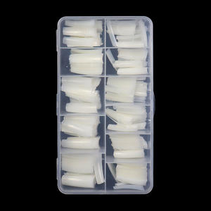 Puntas <span class=keywords><strong>de</strong></span> <span class=keywords><strong>Uñas</strong></span> Acrílicas Cónicas XXL, Caja <span class=keywords><strong>de</strong></span> 550 Piezas, Gel Transparente, Sin Curva C, Forma <span class=keywords><strong>de</strong></span> Ataúd, Cuadradas, Rectas, para Diseño Acrílico, Punta Normal Flexible <span class=keywords><strong>de</strong></span> ABS - Product Image 4