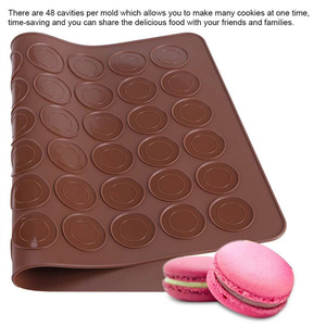 Tapete de Silicona para Macarons, Fabricación OEM y ODM, Capacidad para 48 Unidades, Lámina de Silicona para Hornear Galletas, Repostería, Tapete de Silicona para Macarons DIY - Product Image 2
