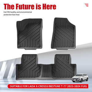 Tapetes para Auto Antipolvo, Fáciles de Limpiar, Tapetes de TPE para Auto, Tapetes 3D para <span class=keywords><strong>LADA</strong></span> X-Cross5/BESTUNE T-77 2023-2024 Fuel - Product Image 2