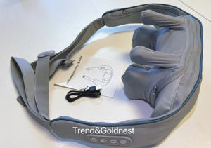 Portátil Deep Shiatsu tejido cuello hombro masaje inalámbrico dedo prensa masaje Cervical capa inalámbrica eléctrica con calefacción - Product Image 6