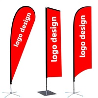 Nuoxin – Drapeau publicitaire personnalisé pour événements extérieurs, impression recto-verso, en aluminium et fibre de verre, forme rectangulaire ou goutte d'eau