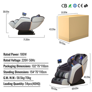 Silla de Masaje Inteligente con Airbag en Forma de U, Silla de Oficina de Gravedad Cero, Estilo Tailandés, Superventas - Product Image 6