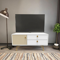 2022 meuble TV moderne avec ensemble de table basse meubles de salon à panneaux de bois avec rangement pour la maison et la chambre meuble TV