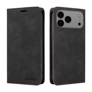 Portatarjetas de cuero magnético, funda con tapa magnética para iPhone 17 Pro Max 16 Plus 15 Pro 14 <span class=keywords><strong>13</strong></span> Pro - Product Image 4