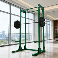 Équipement de musculation pour salle de sport, demi-rack autoportant, banc de musculation, presse à haltères réglable, multi-usages, demi-rack pour squats