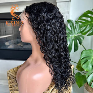 Peluca de Cabello Humano Virgen Brasileño sin Procesar con Ondas de Agua y Puntas Gruesas, Peluca Frontal de Encaje, Venta al por Mayor - Product Image 4