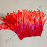 Plumes de coq enfilées multicolores Gallo De Pluma pour carnaval, plumes en vrac pour costumes, artisanat et décoration, prix usine, couleurs variées