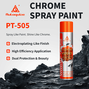 Autoquize Industriële Kwaliteit Chroom Spuitverf 350ML Aerosolbus Hoogglans Galvaniserend Effect Metaalrestauratie Coating PT505 - Product Image 2