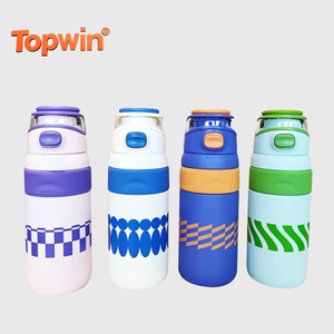Nueva taza de agua con aislamiento al vacío de acero inoxidable, botella de agua portátil para exteriores, botella de agua deportiva portátil. - Product Image 1