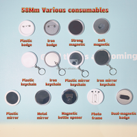 Fabricant de badges rondes DIY, fabricant d'aimants, fabricant de badges, ouvre-bouteille miroir, fabricant de boutons, taille 25 mm-75 mm