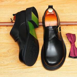 รองเท้าผ้าใบหนังแท้สำหรับผู้ชายสไตล์เยอรมัน ระบายอากาศได้ดี รองเท้าลำลองแบบเรโทรอเนกประสงค์ พื้นรองเท้ากันลื่น รองเท้าคู่แบบเรียบ - Product Image 2