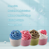Coffret Cadeau de Bombes de Bain Effervescentes pour Cupcakes, Marque Privée, Douces pour les Enfants, Bombes de Bain Relaxantes pour Femmes