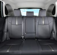 Housses de siège auto en cuir noir sur mesure et imperméables pour Toyota RAV4 LE Limited XLE Premium LU01-XLE 2019-2025 – Qualité supérieure