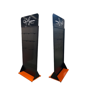 Estante de exhibición de gancho de doble cara de Metal ligero de lujo personalizable Tipo de desmontaje de suelo Logotipo personalizable Agujero Estantes de <span class=keywords><strong>supermercado</strong></span> - Product Image 4