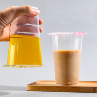 Rouleau de film d'étanchéité en papier biodégradable imprimé personnalisé Film d'étanchéité jetable pour gobelets Boba Bubble Tea Pp