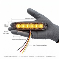 Phare LED haute puissance 18W, accessoires pour camion, couleurs personnalisées, 6 LED, 19 modes clignotants, lumière d'avertissement, lumière stroboscopique pour voiture
