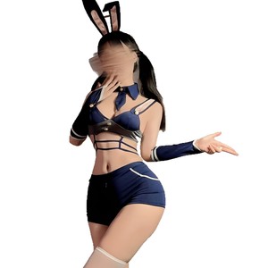 Conjunto de uniforme de policía de talla grande con diseño de conejita, de entrepierna abierta, sin necesidad de quitar la ropa interior, puro y sexy, para chica caliente, uniforme de medianoche. - Product Image 4