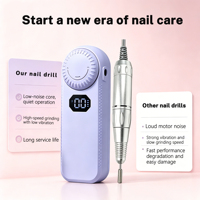 Nouveau Kit Portable Professionnel de Manucure 6-en-1 avec Moteur Brossé 45000 tr/min en ABS, Ergonomique et à Faible Vibration pour Techniciennes Ongulaires - Édition 2026