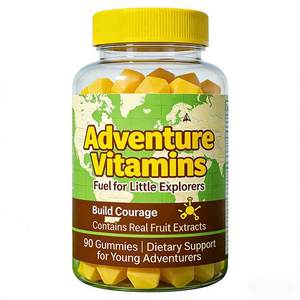 Gummies vitaminées sans sucre pour enfants, OEM/ODM, pour le développement du cerveau et l'immunité, saveur fraise, formule personnalisable, adolescents et adultes - Product Image 1