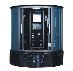 Fashionable Aluminum Frame Enclose Sliding Glass Steam Shower Cabin Room With TV