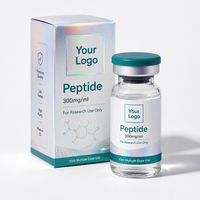 Emballage de flacon en verre avec logo personnalisé, matériaux recyclés, étanche, 3 ml, 10 ml, étiquette holographique, boîte en papier