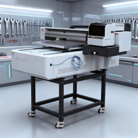 Mesin Printer UV Eizoulyn Terbaik, Tekstur Silinder HDPE, Pengecatan 360 Derajat, Rotary Wide 6090 Flatbed, 9 Warna, CCD I1600 A1