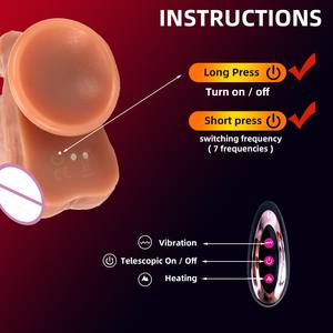 Elektrikli yapay Penis vibratör Sextoy kauçuk Penis yetişkin seks oyuncakları horoz Juguetes ales ales uzaktan kumanda kadın seks oyuncakları Dick aşk oyuncaklar - Product Image 5