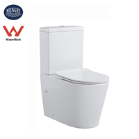 WC mural en céramique Nano Glaze avec siphon en P, certifié WATERMARK, modèle HY-6002 – Vente en gros directe usine