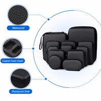 Étui de rangement rigide en EVA personnalisé avec fermeture éclair pour écouteurs, casques, consoles de jeux, lunettes