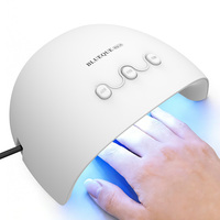 Lampe à ongles LED UV intelligente, 15 perles, 3 modes de minuterie, chargement USB, séchoir à ongles compact avec capteur infrarouge pour la maison et le salon